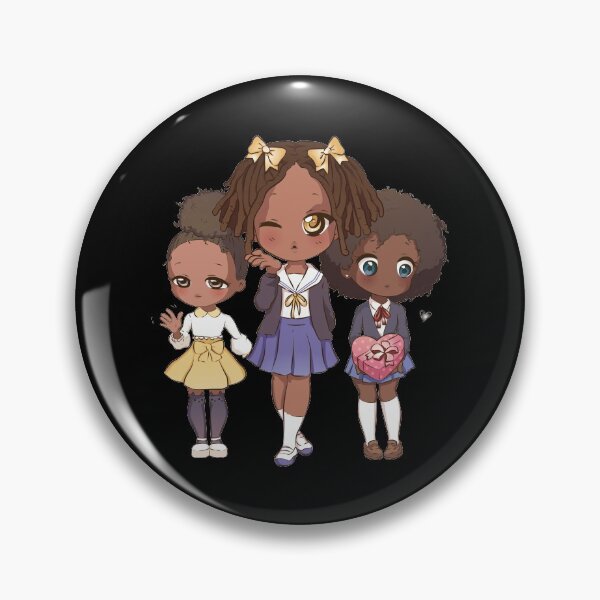 Item preview, Dark skinned anime girls. designed and sold by emphatic.