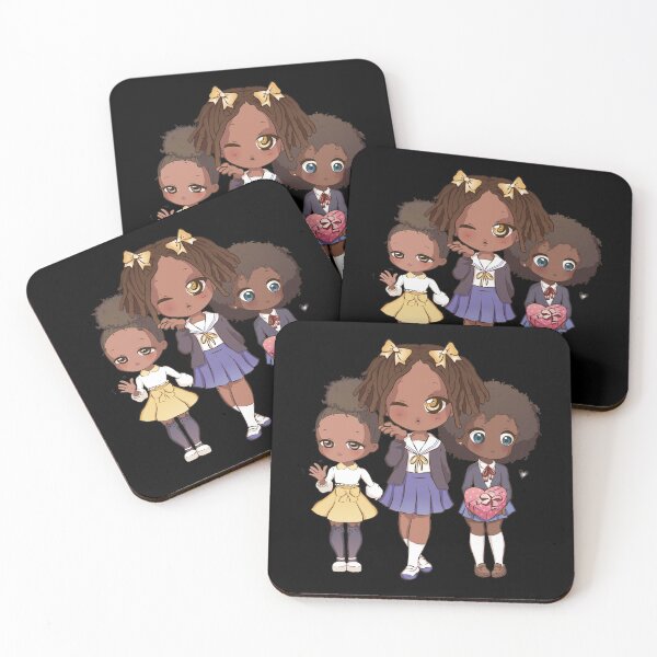 Item preview, Dark skinned anime girls. designed and sold by emphatic.