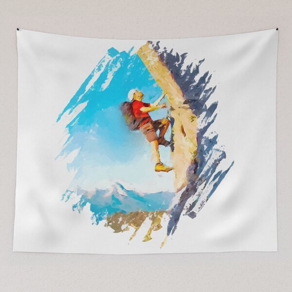 Item preview, Climber oil painting designed and sold by Barhavin.