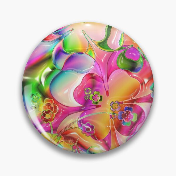 Item preview, Abstract Brightly Colored Floral Pattern Fractal Design designed and sold by EarthArtDesigns.
