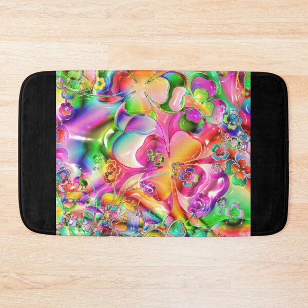 Item preview, Abstract Brightly Colored Floral Pattern Fractal Design designed and sold by EarthArtDesigns.