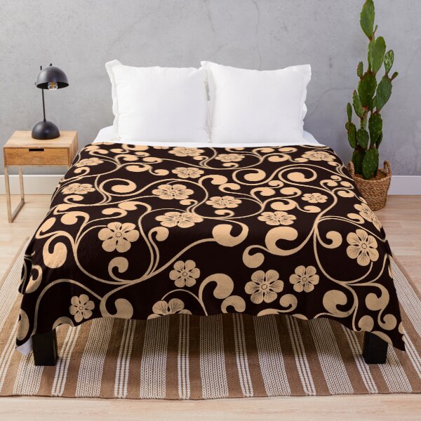 Item preview, Brown Victorian Floral designed and sold by Bliss Find And Design.