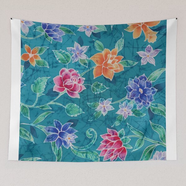 Item preview, Batik Crackle Flowers designed and sold by Leslie Rogers Todder.