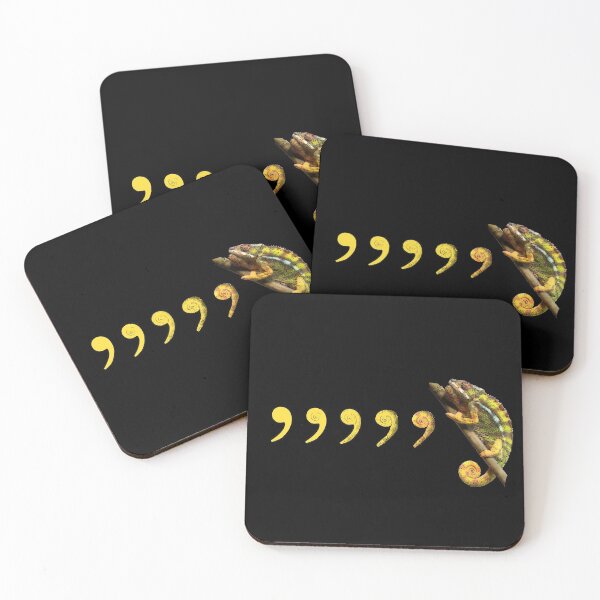 Item preview, Comma, Comma, Chameleon! (on black) designed and sold by Groenendijk.