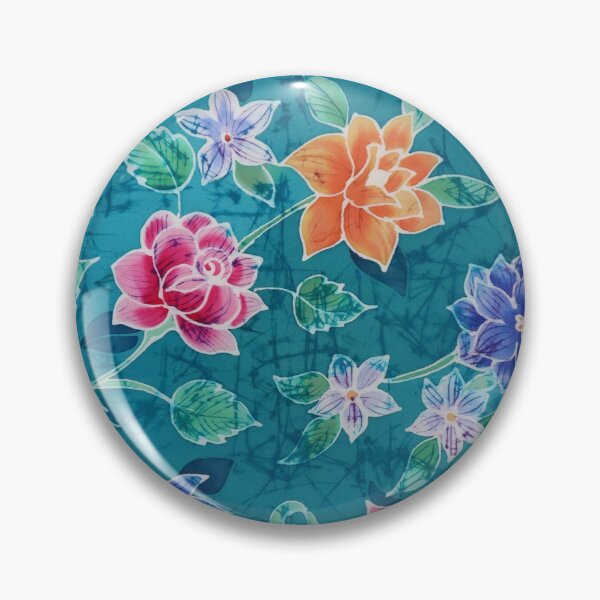 Item preview, Batik Crackle Flowers designed and sold by Leslie Rogers Todder.