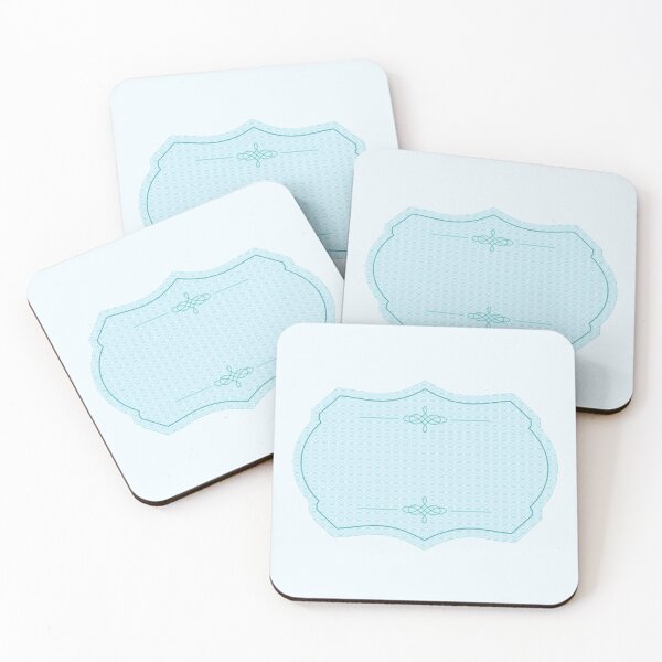 Item preview, Blank Blue Elegant Vintage Name Tag designed and sold by everything4eva.