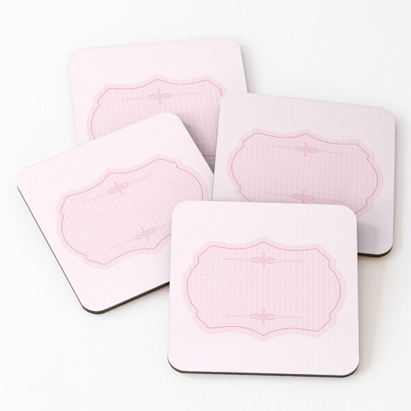Item preview, Blank Pink Elegant Vintage Name Tag designed and sold by everything4eva.