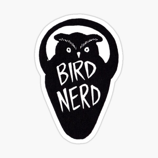 Bird Nerd Owl Sticker