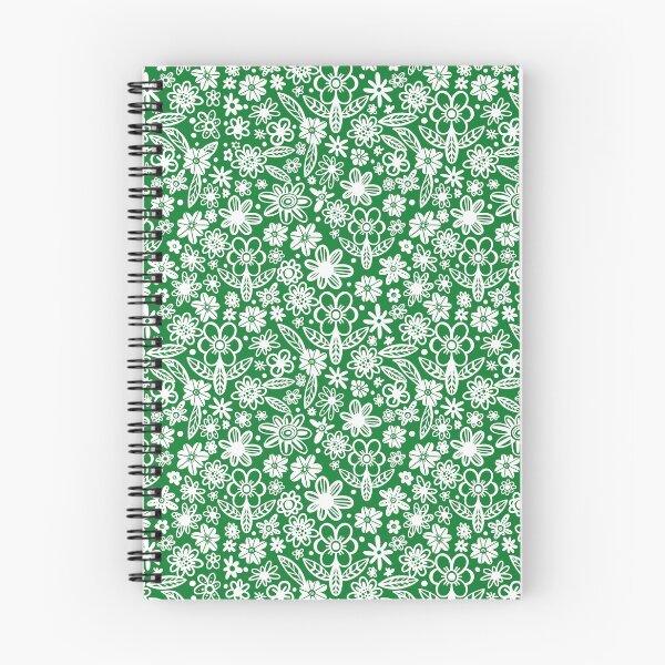 Item preview, Daisy Mid Century Floral Pattern - Green and White designed and sold by Squarebird.