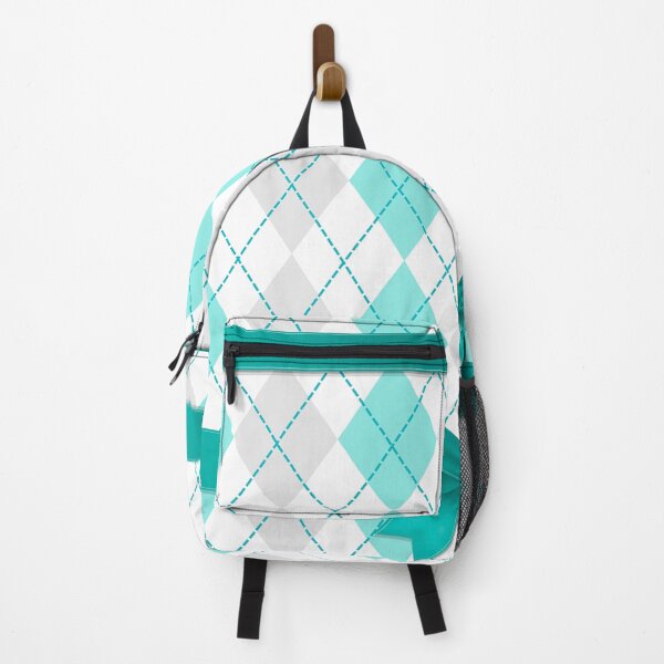 Item preview, Teal and Beige Argyle with Ribbon designed and sold by FunWithChemo.