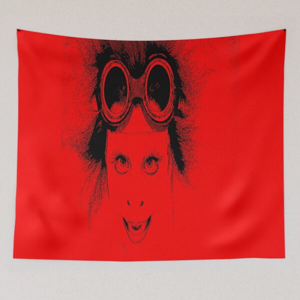 Item preview, The Insane Woman in Red -- Scary Mad Scientist -- designed and sold by Black-and-Red.