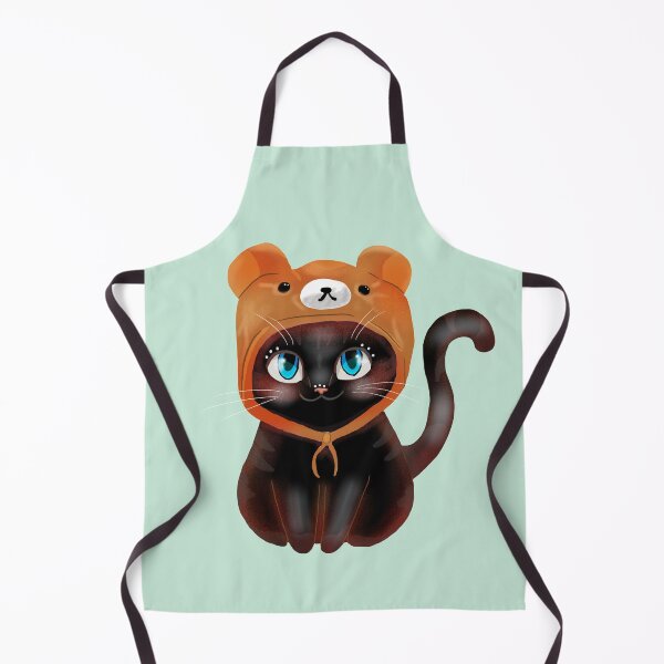 Item preview, Black Kitten Bear Hat designed and sold by rachelleybell.
