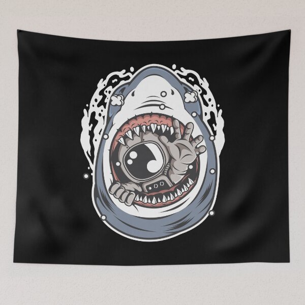 Item preview, Astronaut Shark - Funny Outer Space Lovers designed and sold by Desteroids.