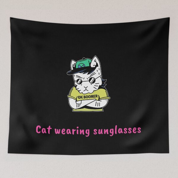 Item preview, Cat wearing sunglasses with savage designed and sold by mr&mrsmalik malik.
