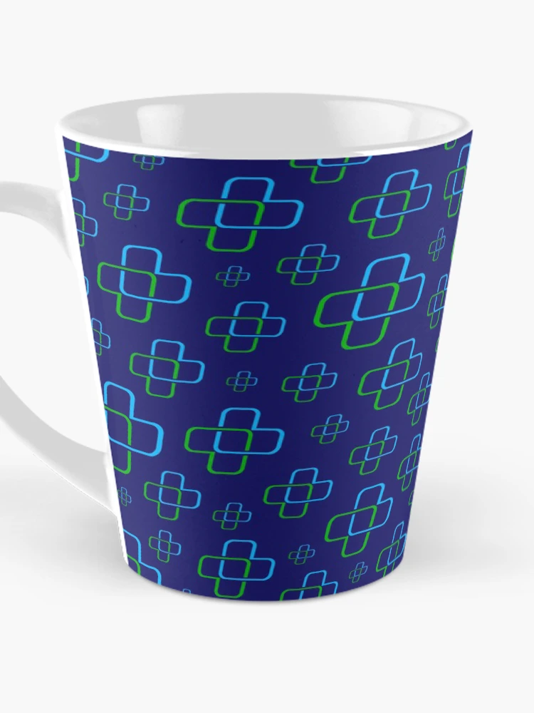 Thumbnail 3 of 4, Coffee Mug, Modern Plus Sign Pattern designed and sold by smartworkstudio.