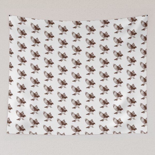 Item preview, Bird wood cut illustration. designed and sold by KasTanDesign.