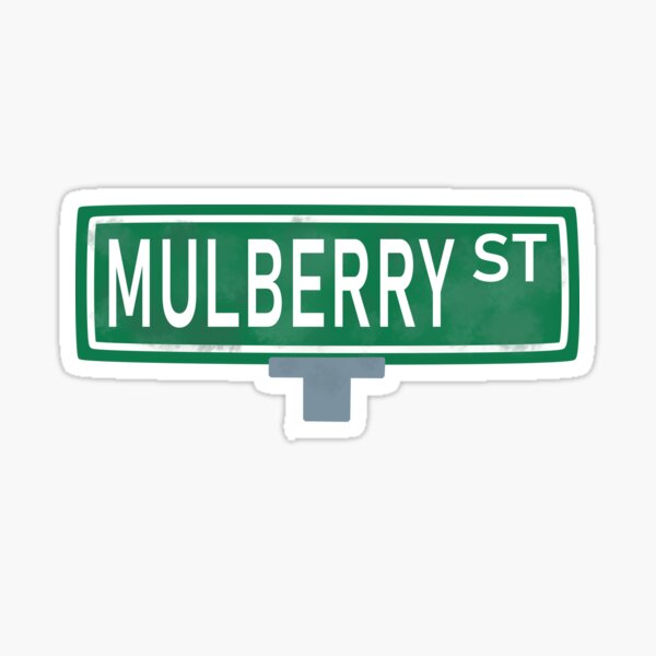 Calle Mulberry Pegatina