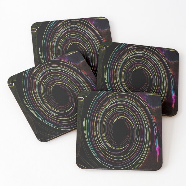 Item preview, trippy neon black hole designed and sold by FACELESS MONKEY.