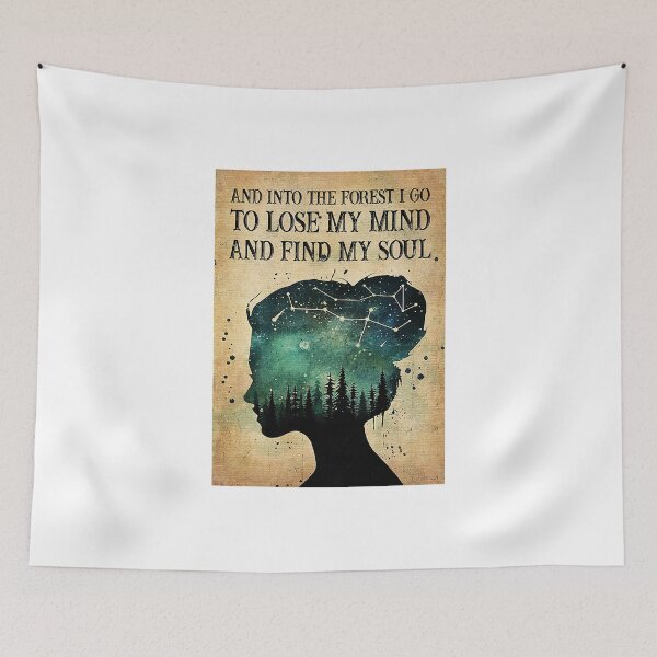Item preview, Starry Night Into The Forest I Find My Soul Dictionary Poster designed and sold by Bartolomej.