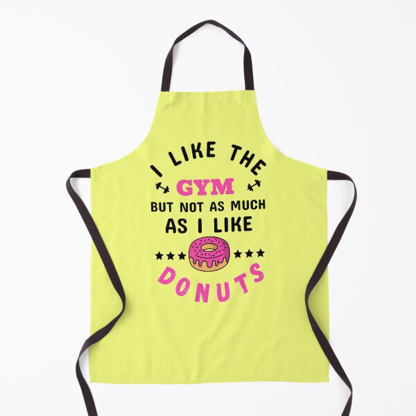 Item preview, I Like The Gym, But Not As Much As I Like Donuts Black - Funny Gym designed and sold by GymWearDepot.
