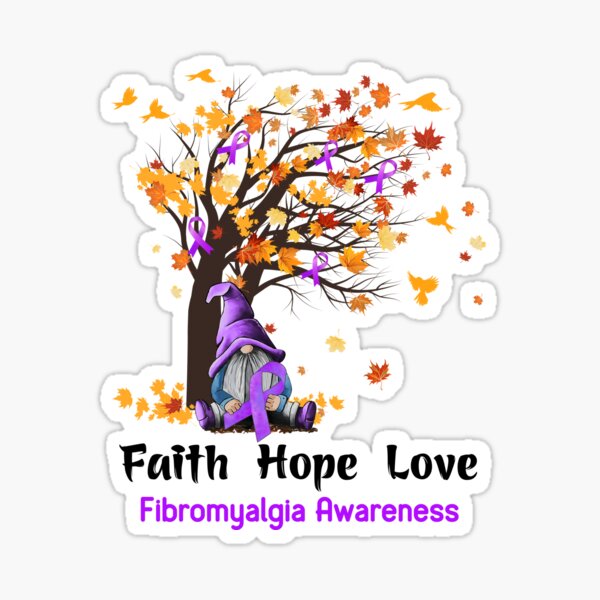Item preview, Fibromyalgia Awareness Faith Hope Love designed and sold by GennieShop.