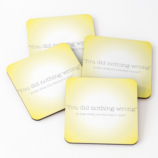 Item preview, You did nothing wrong, is that what you wanted hear - lyrics designed and sold by ThousandAutumns.
