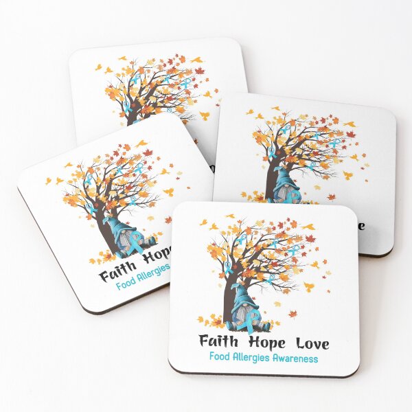 Item preview, Food Allergies Awareness Faith Hope Love designed and sold by GennieShop.