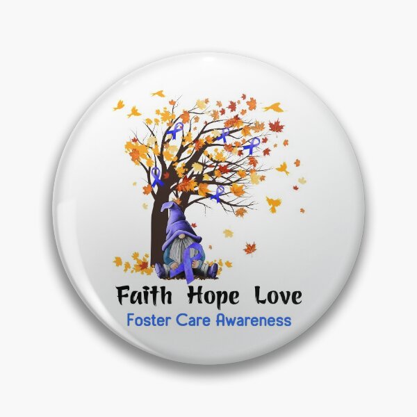Item preview, Foster Care Awareness Faith Hope Love designed and sold by GennieShop.