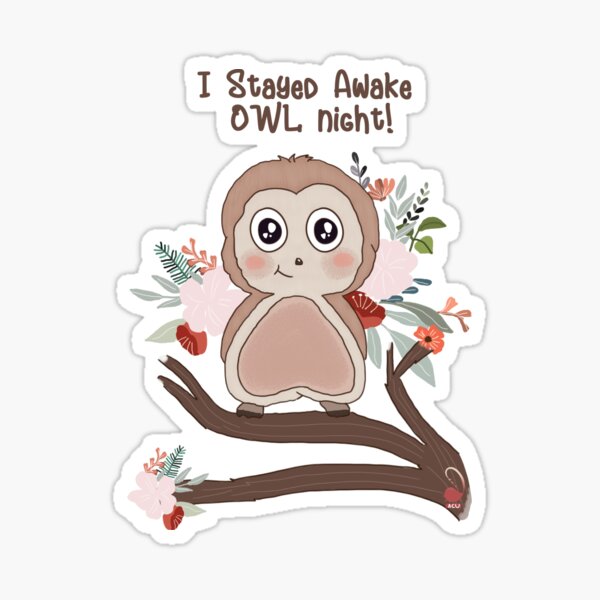 Owl Night Sticker