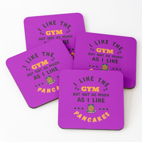 Item preview, I Like The Gym, But Not As Much As I Like Pancakes Black - Funny Gym designed and sold by GymWearDepot.