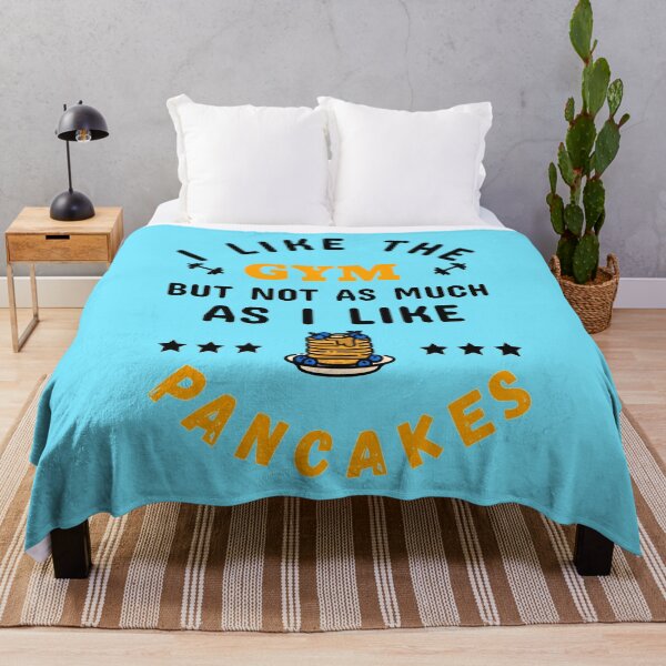 Item preview, I Like The Gym, But Not As Much As I Like Pancakes Black - Funny Gym designed and sold by GymWearDepot.