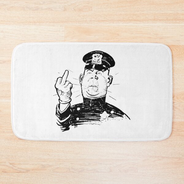 Item preview, Cop flipping the bird designed and sold by pnkpopcorn.