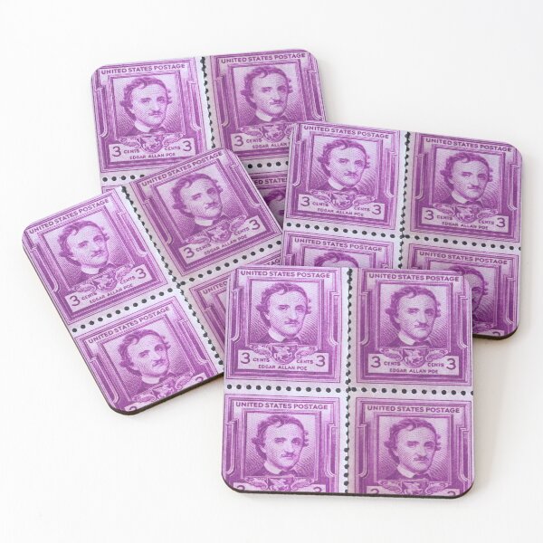 Item preview, Edgar Allan Poe 1949 Vintage Postage Stamp designed and sold by Factory57.