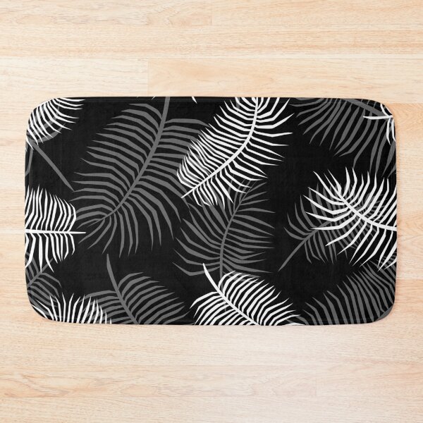 Item preview, Palm Leaves Pattern - Black White and Gray designed and sold by spidericks.
