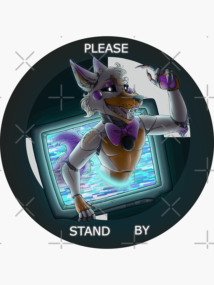 LOLBIT - Please Stand By - Five Nights At Freddys - Sticker