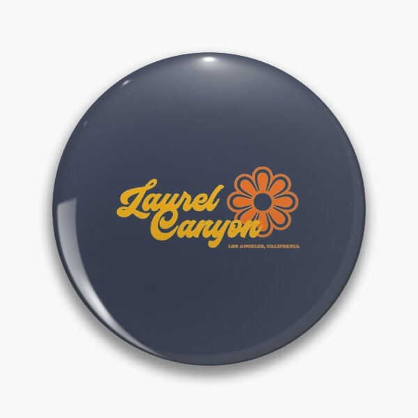 Item preview, Retro Laurel Canyon flower logo  yellow designed and sold by beadsmall.