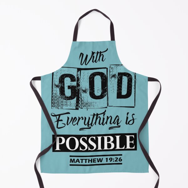 Item preview, Matthew 19:26 With God Everything is Possible designed and sold by garmentoffaith.