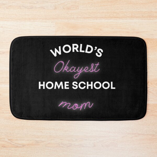 Item preview, World’s okayest homeschool mom neon color designed and sold by Yousran.