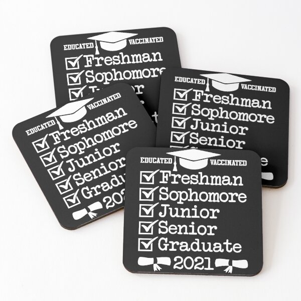 Item preview, Educated Vaccinated Graduate 2021 | Grad Student designed and sold by GravitiTees.
