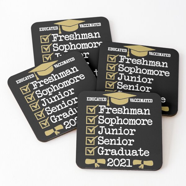 Item preview, Educated Vaccinated Graduate 2021 | Graduating Class designed and sold by GravitiTees.