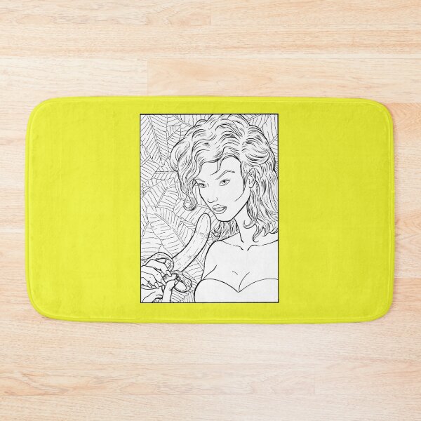 Item preview, Girl Eating Banana Illustration designed and sold by AricHutfles.