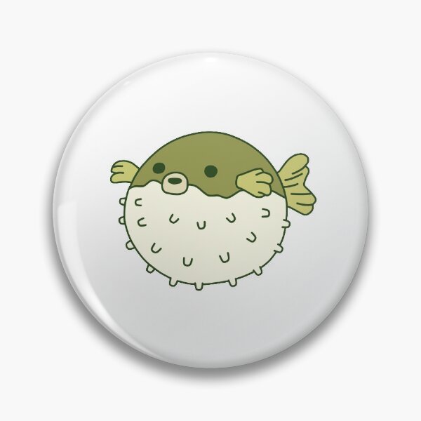 Item preview, Pufferfish Cartoon designed and sold by line-on-line.