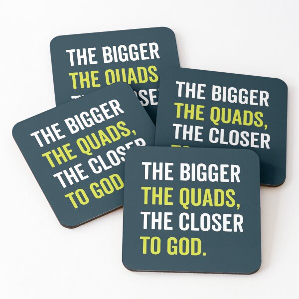 Item preview, The Bigger The Quads The Closer To God designed and sold by Brogress Project.