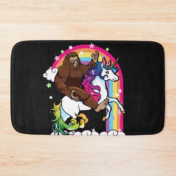 Item preview, Bigfoot Riding Unicorn Space Rainbow Gift designed and sold by woormle.