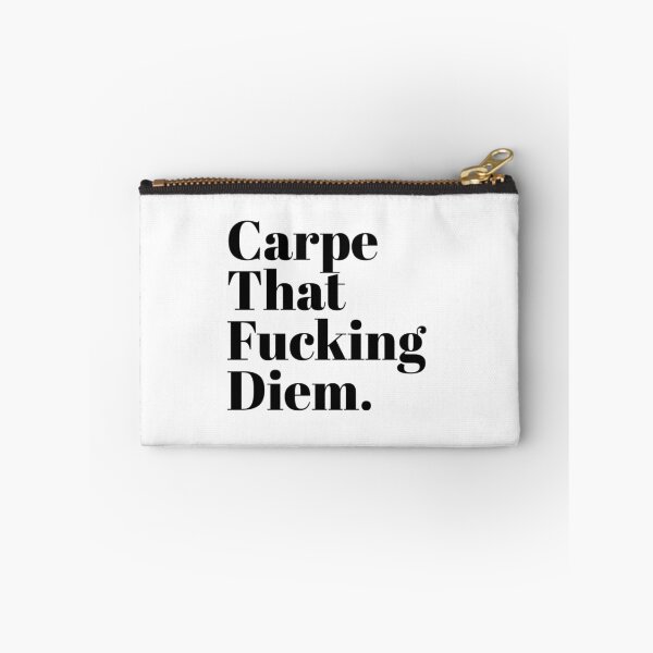 Item preview, Carpe That Fucking Diem (White) designed and sold by nerdytalks.