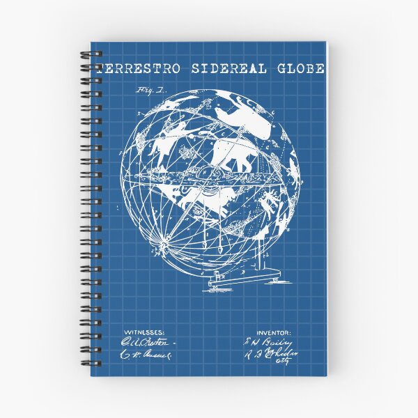 Item preview, Terrestro Sidereal Globe Technical Drawing Patent Blueprint designed and sold by anghelapparel.