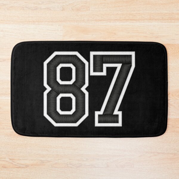Item preview, 87 Black Jersey Sports Number eighty-seven Football 87 designed and sold by elhefe.
