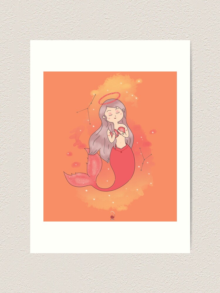 Alternate view of Cancer Mermaid Art Print