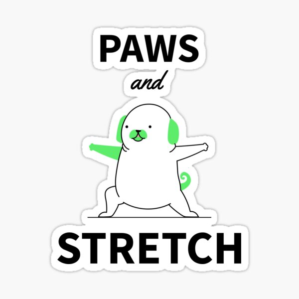 YOGA dog Sticker