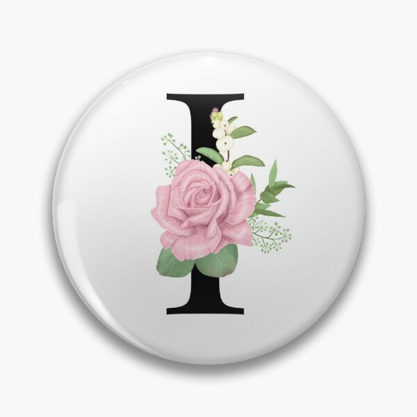 Item preview, Floral I Monogram designed and sold by starrylite.